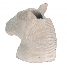 26TE0386S Bloempot Zebra 16x10x15 cm Grijs Steen Bloempot binnen