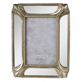 22F0914 Photo Frame 10x15 cm Gold colored Plastic Picture Frame