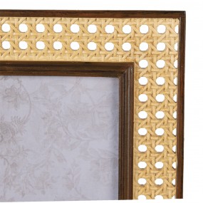 22F0921 Photo Frame 10x15 cm Brown Beige Plastic Picture Frame