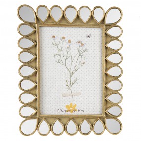 22F0954 Photo Frame 13x18 cm Gold colored Plastic Picture Frame