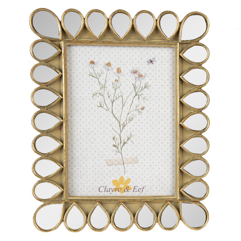 2F0954 Photo Frame 13x18 cm Gold colored Plastic Picture Frame