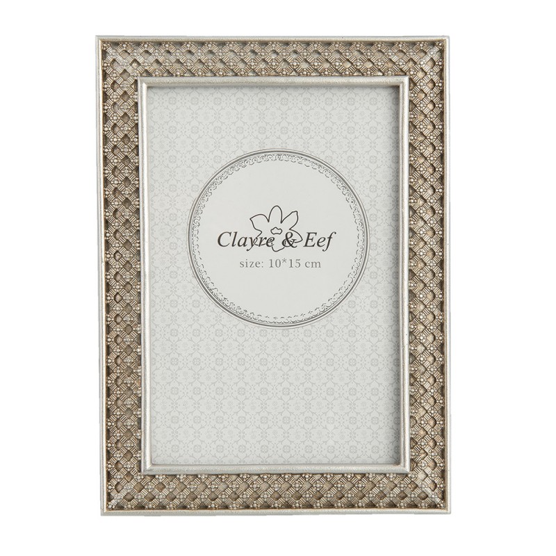 2F0523ZI Photo Frame 10x15 cm Silver colored Plastic Rectangle Picture Frame