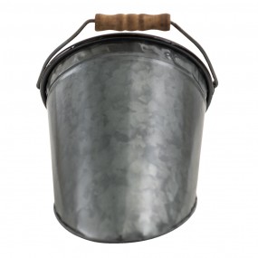 26Y4808S Plant Holder 20x17x16 cm Grey Brown Metal Hanging Pot