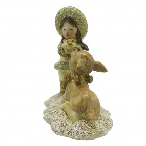 26PR4821 Figurine Child 12 cm Gold colored Polyresin Decorative Figurine