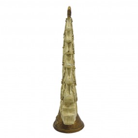 26PR4871 Statuetta Albero di Natale 20 cm Color oro Poliresina Decorazione di Natalizie
