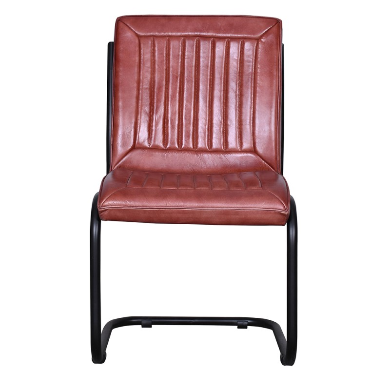 50713 Dining Chair 52x62x89 cm Brown Leather Chair