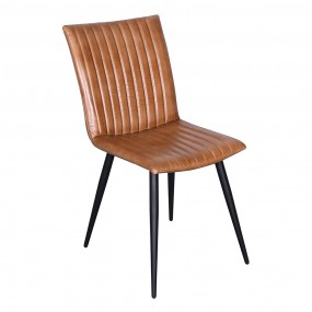 250732 Dining Chair 44x59x89 cm Brown Leather Chair