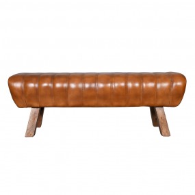 250720 Bench 2-zits Brown Leather Dining Bench