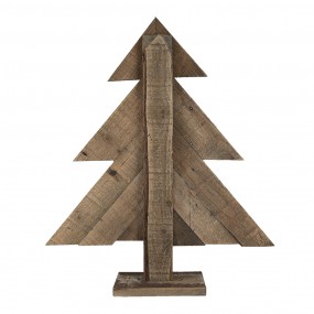 26H2092 Decoration Christmas Tree 48x10x56 cm Brown Wood