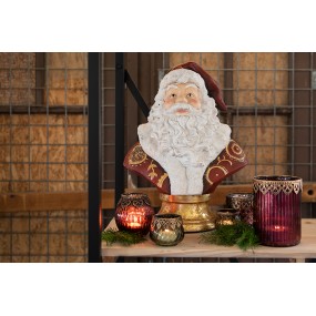 26PR2997 Figurine Santa Claus 33x20x44 cm Red Polyresin Christmas Decoration