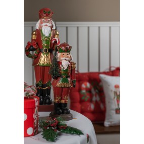 26PR4745 Figurine Nutcracker 13x10x32 cm Red Polyresin Christmas Decoration