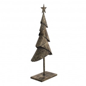 26Y4553 Figurine Christmas Tree 25x12x55 cm Copper colored Iron Christmas Decoration