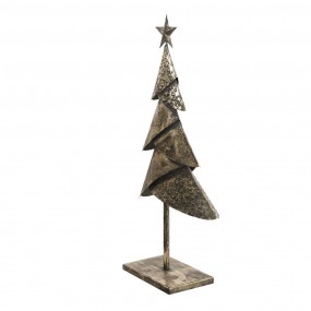 26Y4553 Figurine Sapin de Noël 25x12x55 cm Couleur cuivre Fer Décoration de Noël