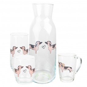 2DHLGL0007 Water Glass 380 ml Dogs Drinking Cup
