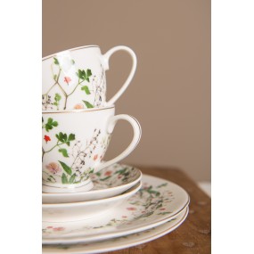 2FWKS Cup and Saucer 200 ml Green Porcelain Tableware