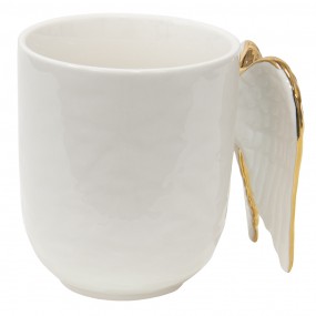 2WINMU Mug 350 ml White Ceramic Wings Tea Mug