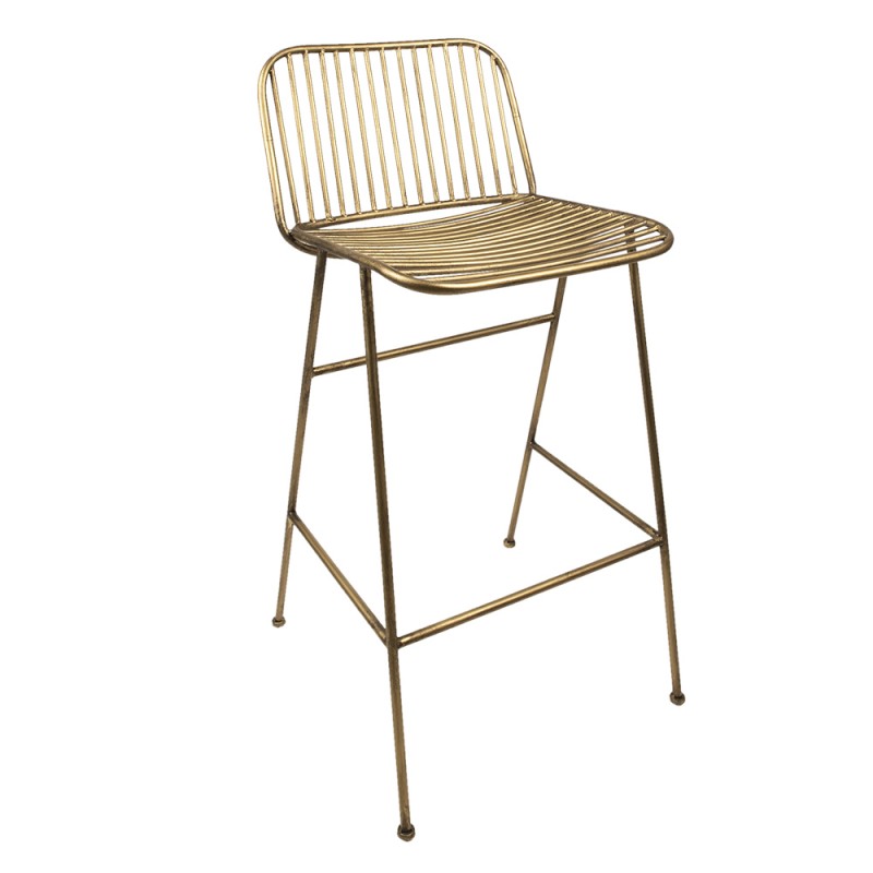 5Y1133 Bar Stool 46x45x91 cm Gold colored Iron Foot stool