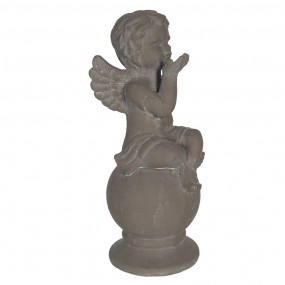 26CE1241 Decoration Angel 38 cm Grey Ceramic Angel