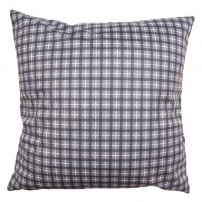 Clayre & Eef Cushion Cover 45x45 cm White Black Polyester Square