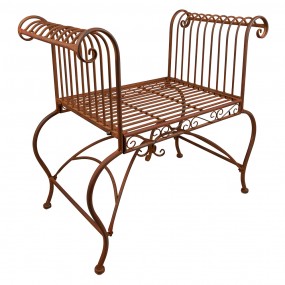 25Y1030 Garden Chair 76x41x71 cm Brown Iron Patio Chair