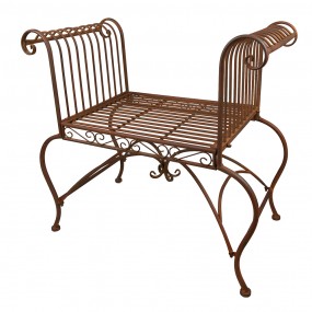 25Y1030 Chaise de jardin 76x41x71 cm Marron Fer Chaise de terrasse