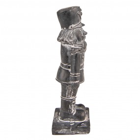 26PR2730Z Figurine Casse-noisette 16 cm Gris Polyrésine Décoration de Noël