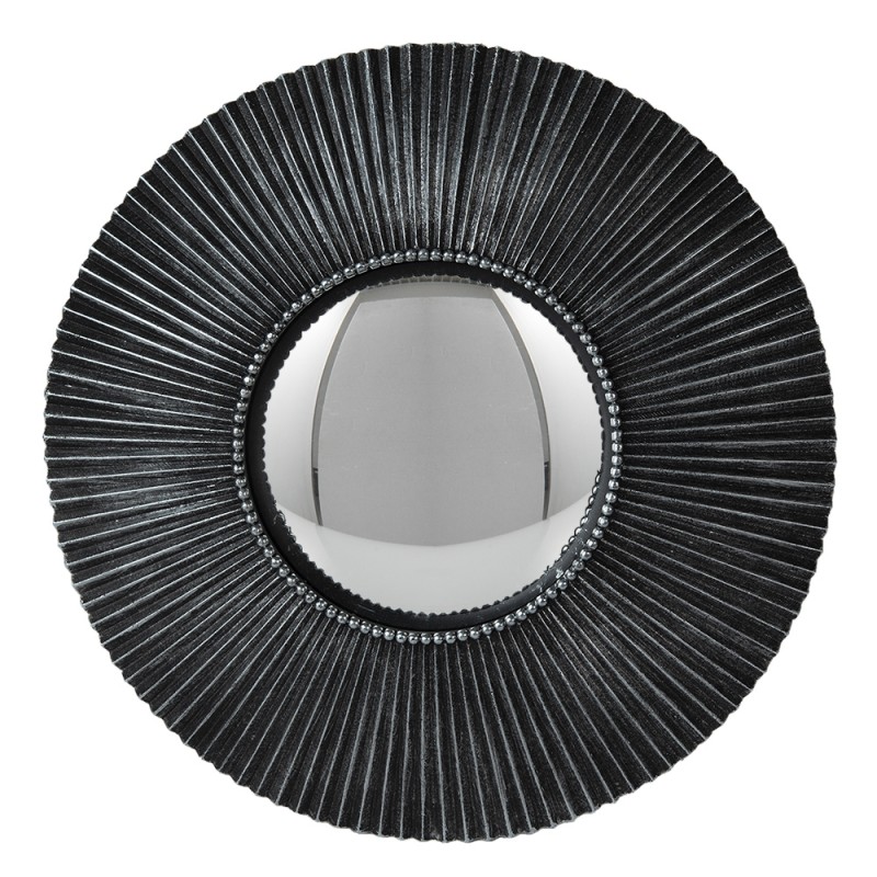 62S244 Miroir Ø 23 cm Gris Plastique Rond Miroir convexe