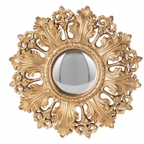 262S251 Specchio Ø 20 cm Color oro Plastica Rotondo Specchio convesso