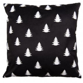 2BWX22 Kissenbezug 45x45 cm Schwarz Weiß Polyester Weihnachtsbaum Quadrat Dekokissenbezug