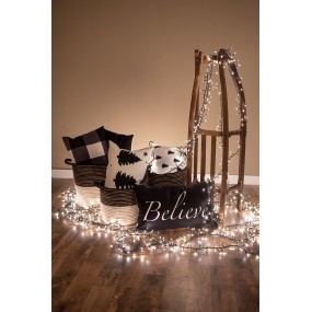 2BWX36-1 Federa per cuscino 30x50 cm Bianco Nero Poliestere Albero di Natale Rettangolo Copricuscino decorativo