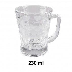 26GL4197 Mug 230 ml Glass Round Coffee Mug