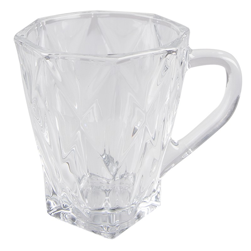 6GL4199 Mug 170 ml Glass Round Coffee Mug