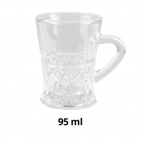 26GL4200 Mug 95 ml Glass Round Coffee Mug
