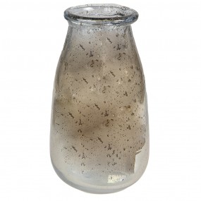 26GL4282 Vase Ø 11*22 cm Grey Beige Glass