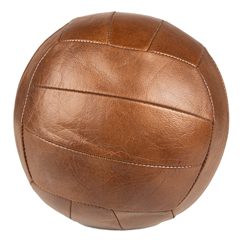50717 Figurine Ø 22 cm Brown Leather Round Home Accessories