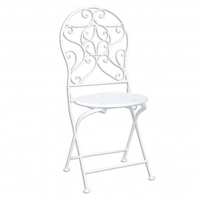 25Y0190 Bistro Set Bistro Table Bistro Chair Set of 3 Ø 60x70 White Iron Balcony Set