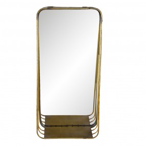 262S223 Mirror 24x49 cm Copper colored Metal Rectangle Large Mirror