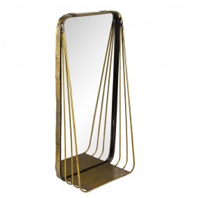 262S223 Mirror 24x49 cm Copper colored Metal Rectangle Large Mirror