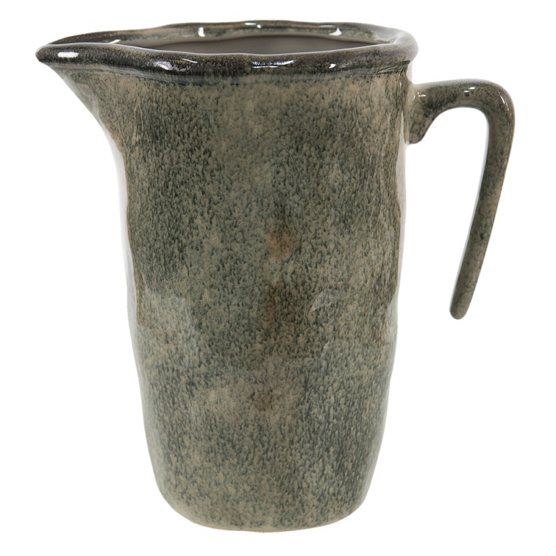 6CE1403 Decoration can 1850 ml Green Ceramic Decorative Vase