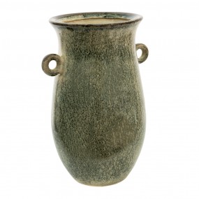26CE1405 Vaso  18x14x26 cm Verde Ceramica Vaso di decorazione