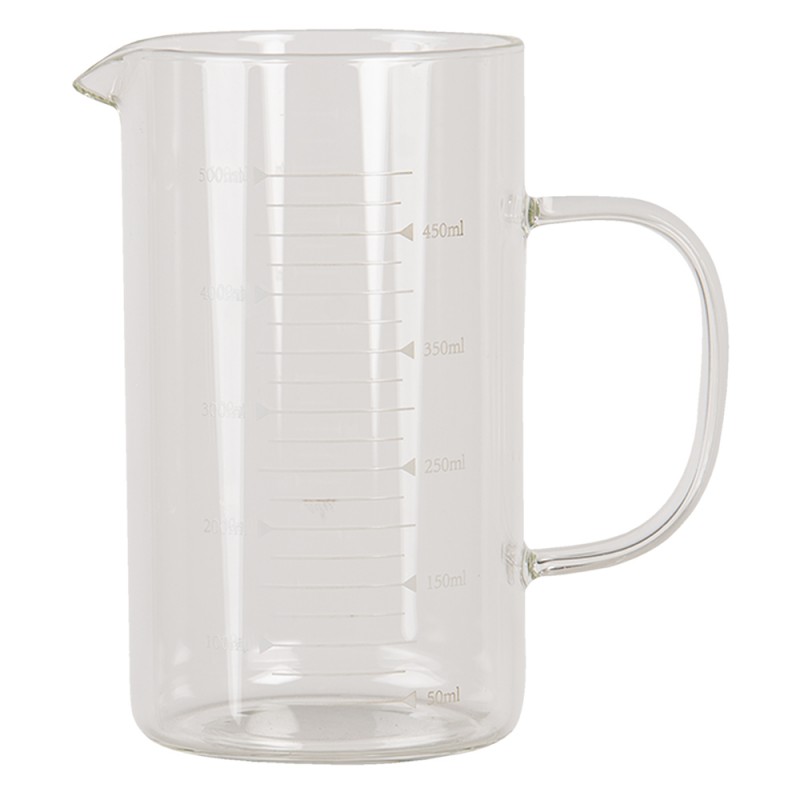 6GL2926 Dekoration Karaffe 500 ml Glas Rund Wasserkrug