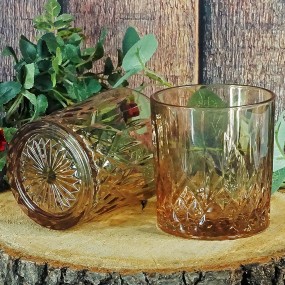 26GL3469 Water Glass 280 ml Brown Glass Drinking Cup