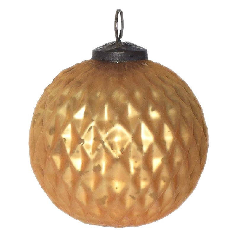 6GL3732 Christmas Bauble Ø 10 cm Gold colored Glass Christmas Decoration