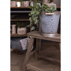 26H1864 Plant Table 40x14x27 cm Brown Wood Rectangle Plant Stand