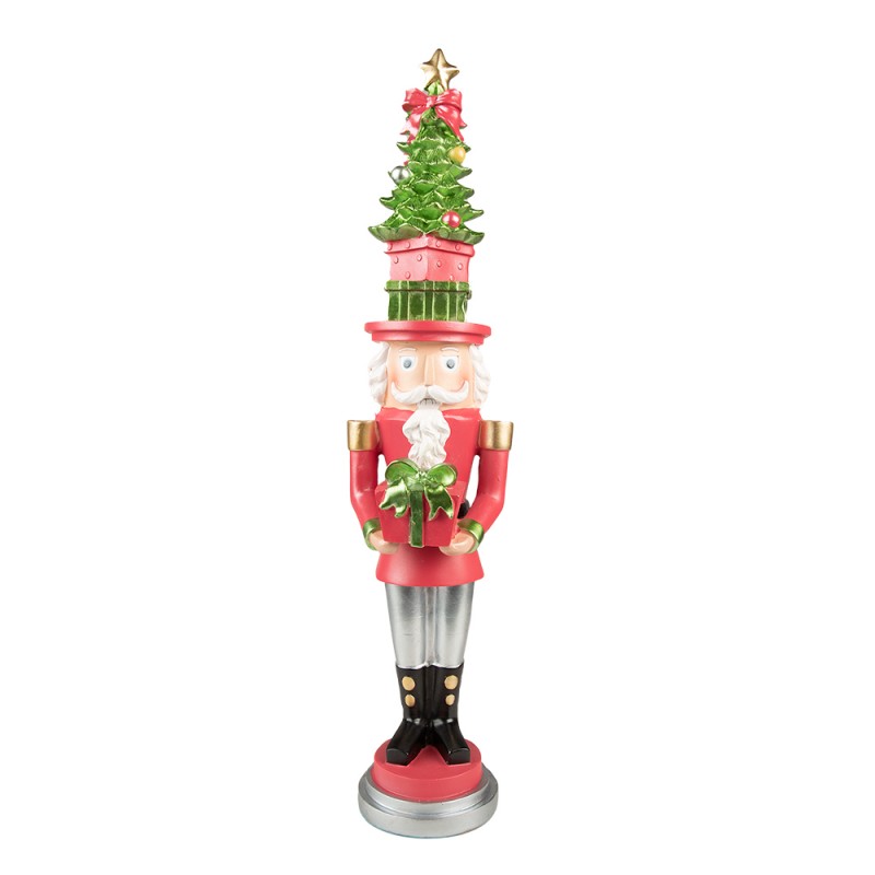 6PR3795 Figurine Nutcracker 51 cm Red Green Polyresin Christmas Decoration