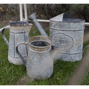 26Y4994 Decoration can 12x12x16 cm Grey Metal Watering Can