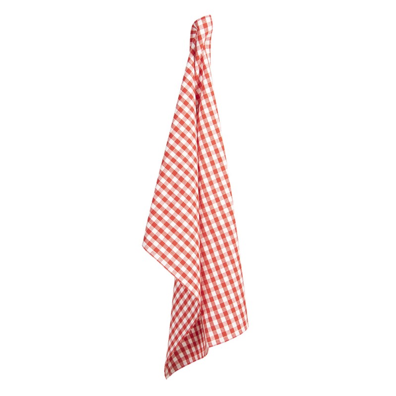 APY42-1 Asciugamani da cucina 50x70 cm Rosso Bianco  Cotone Rombo Asciugamano da cucina