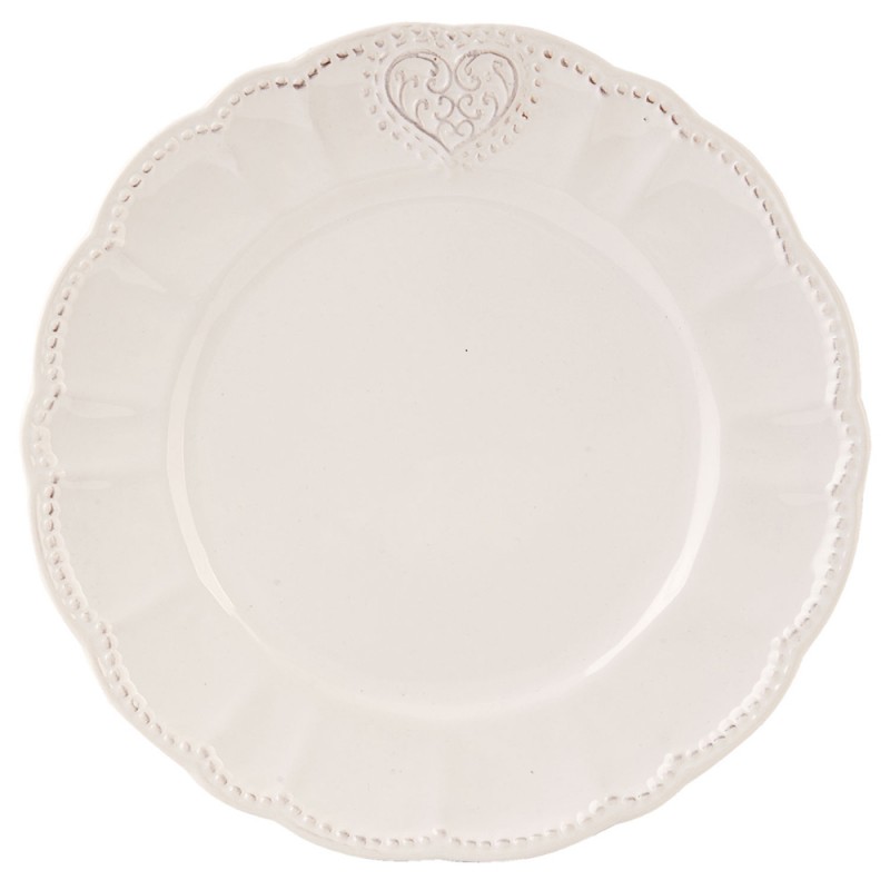 HRTDPN Breakfast Plate Ø 21 cm Beige Ceramic Round Plate