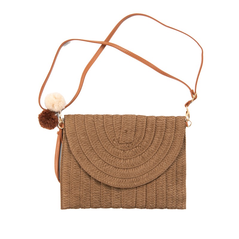 JZBG0260CH Women's Handbag 27x20 cm Brown Polyester Bag
