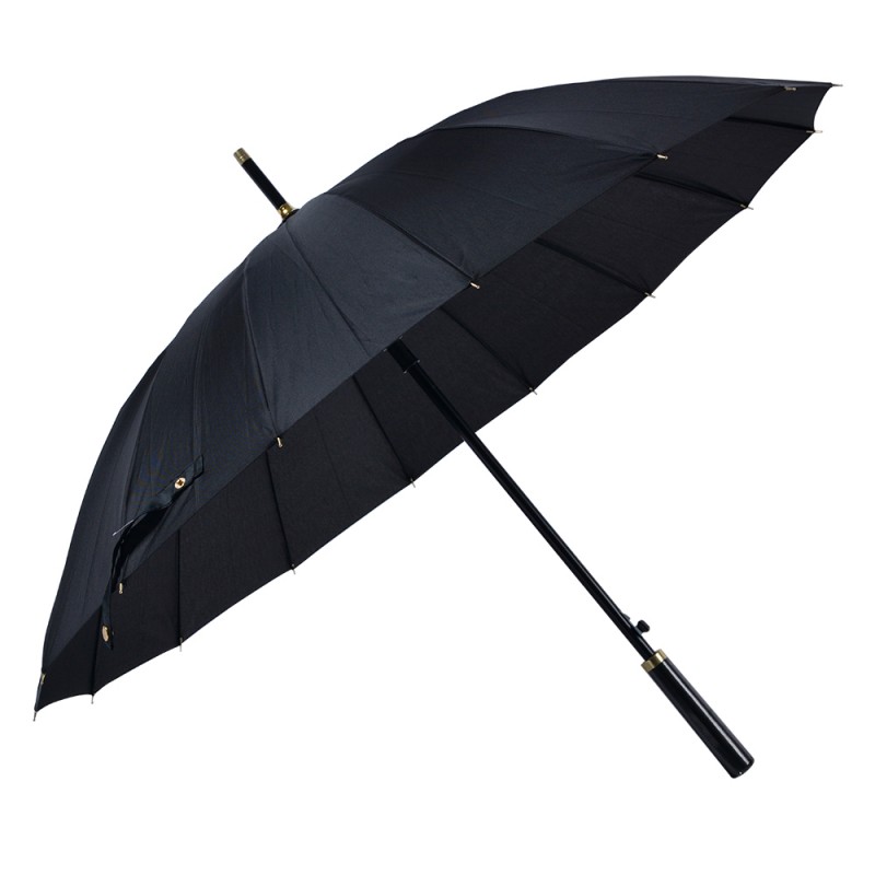 JZUM0032Z Paraplu Volwassenen  Ø 100 cm Zwart Polyester Regenscherm